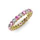 3 - Tiffany 3.00 mm Pink Sapphire and Diamond Eternity Band 