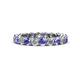 1 - Tiffany 3.00 mm Tanzanite and Diamond Eternity Band 