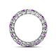 4 - Tiffany 3.00 mm Amethyst and Diamond Eternity Band 