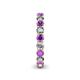 5 - Tiffany 3.00 mm Amethyst and Diamond Eternity Band 