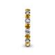 5 - Tiffany 3.00 mm Citrine and Diamond Eternity Band 