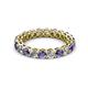 2 - Tiffany 3.00 mm Iolite and Diamond Eternity Band 