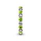 5 - Tiffany 3.00 mm Peridot and Diamond Eternity Band 