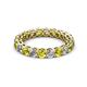 2 - Tiffany 3.00 mm Yellow and White Diamond Eternity Band 