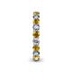 5 - Tiffany 3.00 mm Citrine and Diamond Eternity Band 
