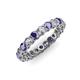 3 - Tiffany 3.00 mm Iolite and Diamond Eternity Band 