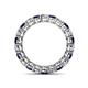 4 - Tiffany 3.00 mm Blue Sapphire and Diamond Eternity Band 