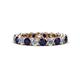1 - Tiffany 3.00 mm Blue Sapphire and Diamond Eternity Band 