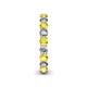 5 - Tiffany 3.00 mm Round Yellow Sapphire and Diamond Eternity Band 