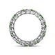 4 - Tiffany 3.00 mm Green Garnet and Diamond Eternity Band 