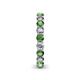 5 - Tiffany 3.00 mm Green Garnet and Diamond Eternity Band 