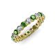 3 - Tiffany 3.00 mm Diamond and Green Garnet Eternity Band 