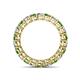4 - Tiffany 3.00 mm Diamond and Green Garnet Eternity Band 