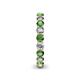 5 - Tiffany 3.00 mm Diamond and Green Garnet Eternity Band 