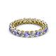 2 - Tiffany 3.00 mm Tanzanite and Diamond Eternity Band 