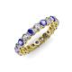 3 - Tiffany 3.00 mm Tanzanite and Diamond Eternity Band 