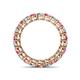 4 - Tiffany 3.00 mm Pink Tourmaline and Diamond Eternity Band 