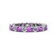 1 - Tiffany 3.00 mm Amethyst and Diamond Eternity Band 