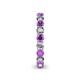5 - Tiffany 3.00 mm Amethyst and Diamond Eternity Band 