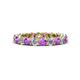 1 - Tiffany 3.00 mm Amethyst and Diamond Eternity Band 