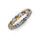 3 - Tiffany 3.00 mm Citrine and Diamond Eternity Band 