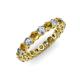 3 - Tiffany 3.00 mm Diamaond and Citrine Eternity Band 