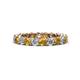 1 - Tiffany 3.00 mm Citrine and Diamond Eternity Band 