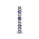 5 - Tiffany 3.00 mm Iolite and Diamond Eternity Band 