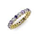 3 - Tiffany 3.00 mm Iolite and Diamond Eternity Band 
