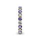 5 - Tiffany 3.00 mm Iolite and Diamond Eternity Band 