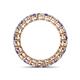 4 - Tiffany 3.00 mm Iolite and Diamond Eternity Band 