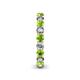 5 - Tiffany 3.00 mm Round Peridot and Diamond Eternity Band 