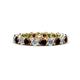 1 - Tiffany 3.00 mm Diamond and Red Garnet Eternity Band 