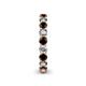 5 - Tiffany 3.00 mm Diamond and Red Garnet Eternity Band 