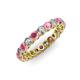 3 - Tiffany 3.00 mm Diamond and Rhodolite Garnet Eternity Band 