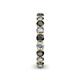 5 - Tiffany 3.00 mm Round Black and White Diamond Eternity Band 