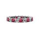1 - Tiffany 3.00 mm Ruby and Diamond Eternity Band 