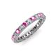 3 - Ellen 2.70 mm Pink Sapphire and Diamond Eternity Band 