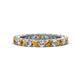 1 - Ellen 2.70 mm Citrine and Diamond Eternity Band 