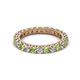 2 - Ellen 2.70 mm Peridot and Diamond Eternity Band 