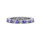 1 - Ellen 2.70 mm Tanzanite and Diamond Eternity Band 