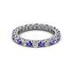 2 - Ellen 2.70 mm Tanzanite and Diamond Eternity Band 