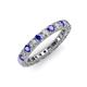 3 - Ellen 2.70 mm Tanzanite and Diamond Eternity Band 