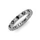 3 - Ellen 2.70 mm Black and White Diamond Eternity Band 