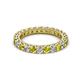 2 - Ellen 2.70 mm Yellow and White Diamond Eternity Band 