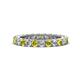 1 - Ellen 2.70 mm Yellow and White Diamond Eternity Band 