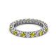 2 - Ellen 2.70 mm Yellow and White Diamond Eternity Band 