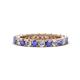 1 - Ellen 2.70 mm Tanzanite and Diamond Eternity Band 