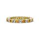 1 - Ellen 2.70 mm Citrine and Diamond Eternity Band 