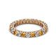 2 - Ellen 2.70 mm Citrine and Diamond Eternity Band 